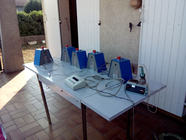 buzzers sur terrasse